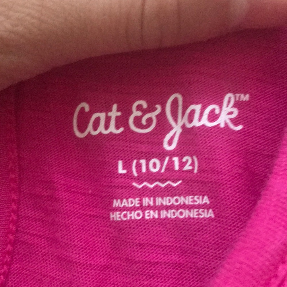 🔥Pink 10-12 Cat and Jack shirt/tank - Picture 2 of 3